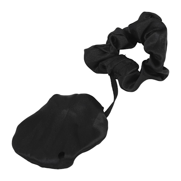 Drikkedeksel Scrunchie Set Vanntett Pulverforebygging Drikkebeskytter Deksel Scrunchie for Kopp Glass Svart