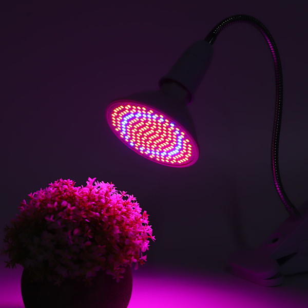 200LED växtlampa enkelhuvud LED-växter växer ljus för trädgård växthus 85V-265V