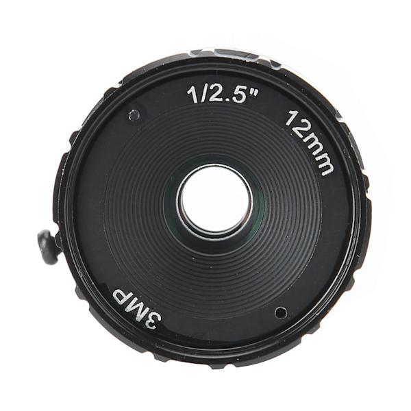 CCTV fast objektiv 12 mm 3 MP högupplöst CS-fäste för kamera