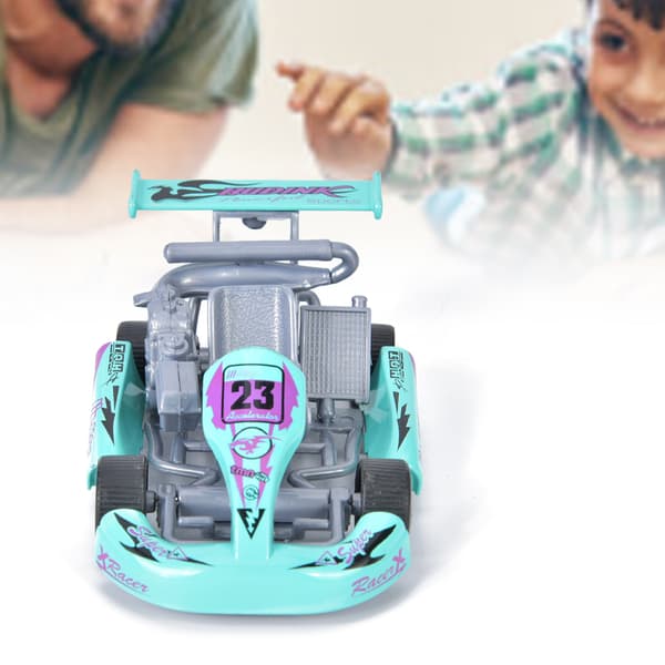 1:32 Skala Legering Bilmodel Høj Go Kart Racerbil Træk Tilbage Legetøjsmodel (Lysegrøn)