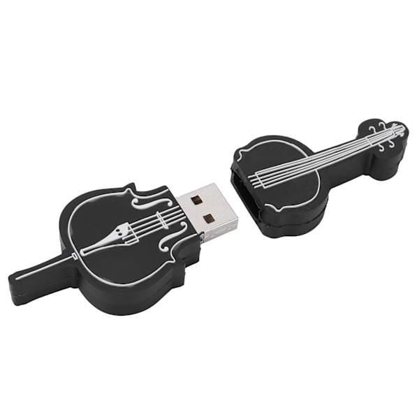 Flash Drive Bærbar Tegneserie Cello-formet Thumb Memory Stick til informationslagring Dataoverførsel Gave (128 GB)