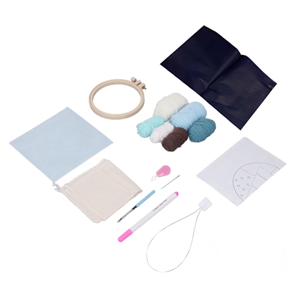 Julbroderi-kit Hands On Ability Lovely Pattern Easy Operation Punch Needle Kit för nybörjare Holiday Vibes