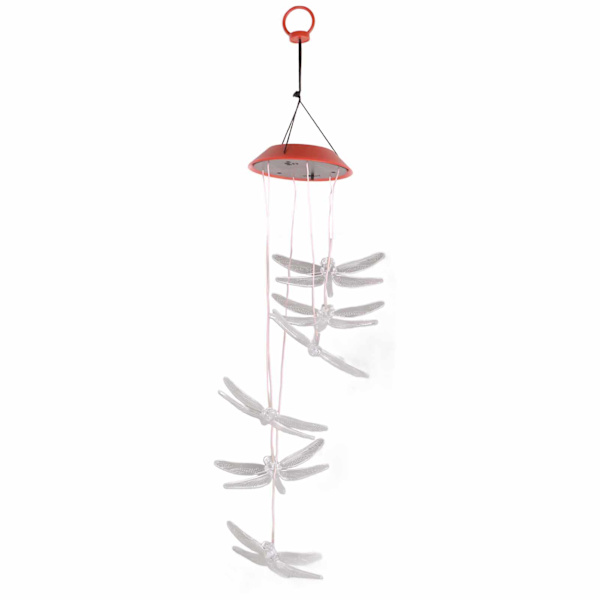 LED Solar Dragonfly Wind Chime för trädgårdsinredning utomhus - Festdekor och presenter till mamma, flickvän, kvinnor