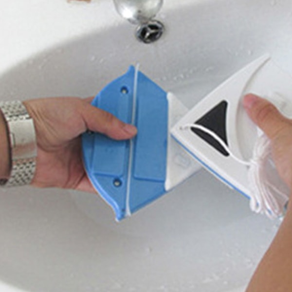 Dobbeltsidig magnetisk vindusvask for P3-8mm glass - blå trekantform