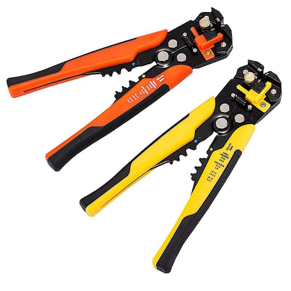 Automatic Wire Stripping Tool - Self-adjusting 8" Pliers for Wire Stripping, Cutting, and Crimping (10-24 AWG) [2 Pieces]