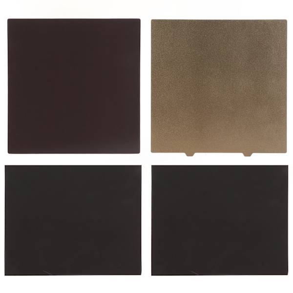 PEI-plåt med metallunderlag 377x370mm Dubbelsidig kolfibermagnetisk bas 3D-skrivarstålplatta för Ender 5 Plus