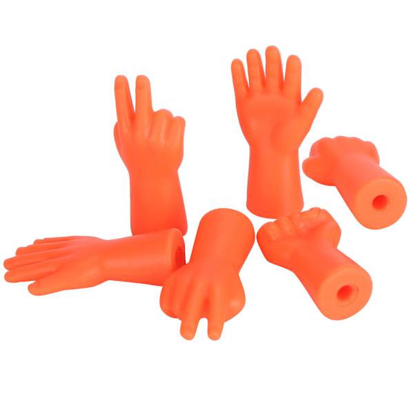 6 stk. nålebeskyttelse skridsikker sweaterpind beskytter strikning forhindrer tab af nåle tilbehør (orange)