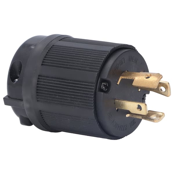 Låsestik PA66 Plast Messing 4 Hul Generator Stikforbindelse til Tørretumblere 30A 277 480V