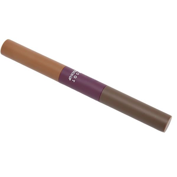 Hårlinjepulver Stick Root Concealer Engångs Dubbelsidig Grå Hårfärgpen Medium Mörkbrun 6g