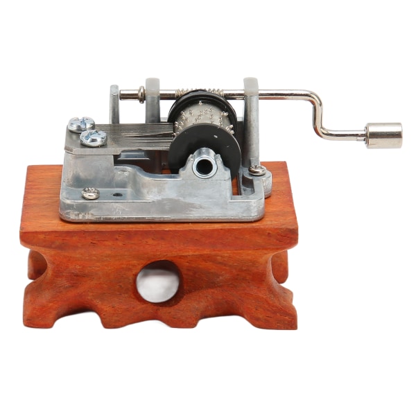 Hand Crank Music Box Mini Hieno Vintage puinen musiikkirasia lahjaksi koristeellinen koriste