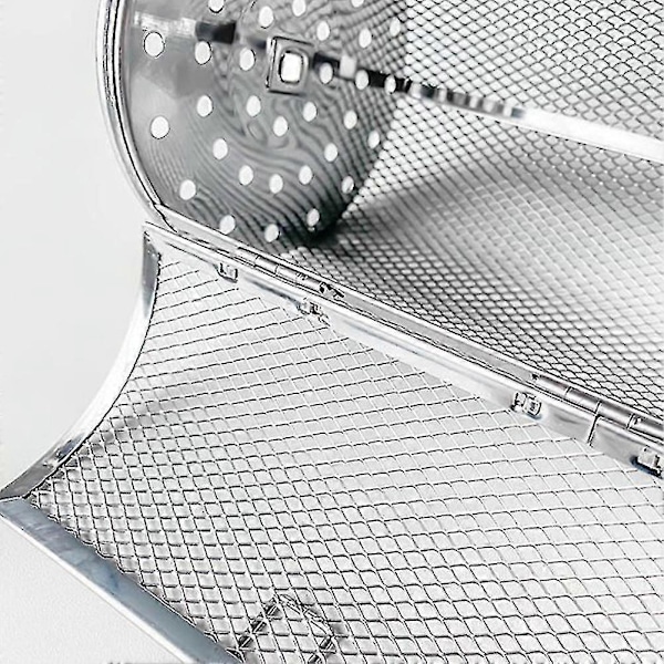 Rotisserie Ristningsovn Kurv Rustfrit Stål Grill Ristningstromler Roterende Airryer Kurv Tilbehør - B17 Sektion A
