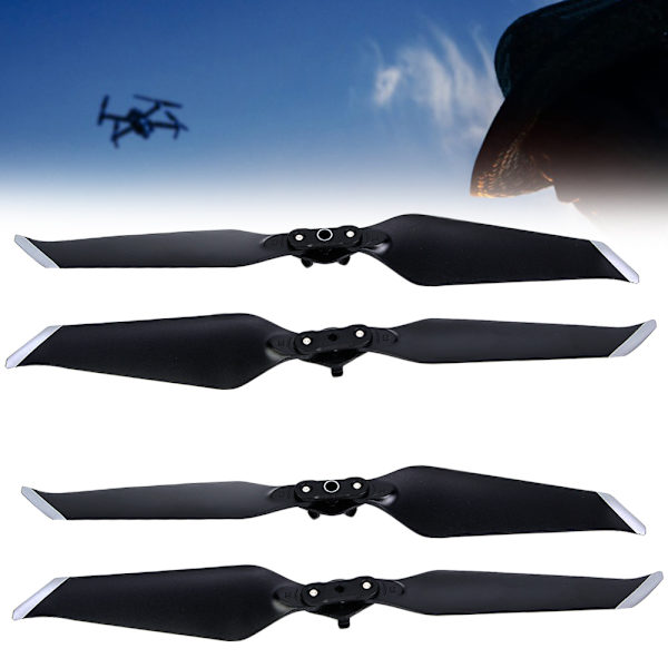 2 par snabbkopplingspropellrar Reservdelar Passar för DJI MAVIC 2 PRO / ZOOM (grå kanter)