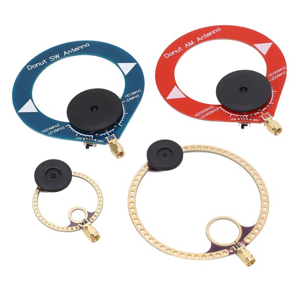 4 STK Mini Ring Transceiver UHF VHF AM SW Loop Antenne for Kortbølgeradio Kringkasting