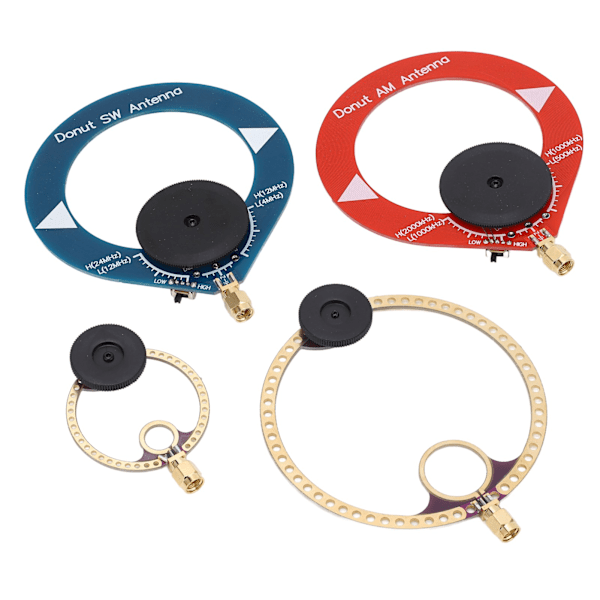 4 stk. Mini Ring Transceiver UHF VHF AM SW Loop Antenne for Short Wave Radio Broadcasting