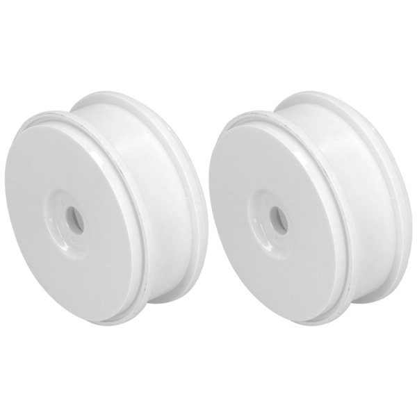 2 st plastfälgar navhjul nav för 1/8 RC terrängbil RC tillbehör vit