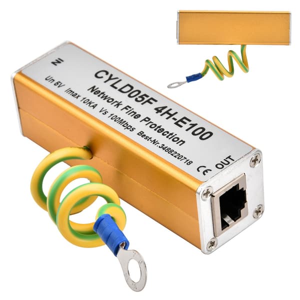 5V Ethernet Nätverk Åskskydd RJ45 RJ11 Adapter