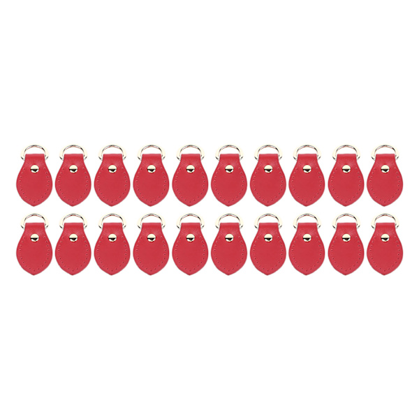 20 sarjaa nahkaiset D-sormukset kukkaroon Aito nahka D-sormukset kukkaron valmistustarvikkeet nahalle Crossbody kukkaro Craft Red