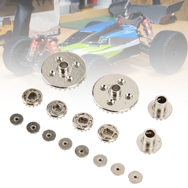 16st Upgrade Metal Gear Differential Driving Gears For Wltoys 144001 1/14 RC BiltillbehörSilver 1153