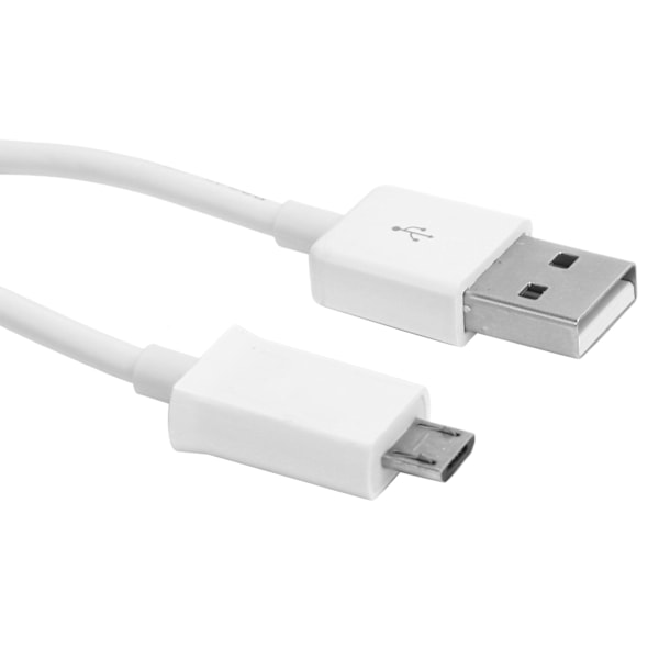 2 kpl 1 m:n puhelimen latauskaapeli Micro USB -pikalatauskaapeli PVC-datakaapeli Androidille, valkoinen