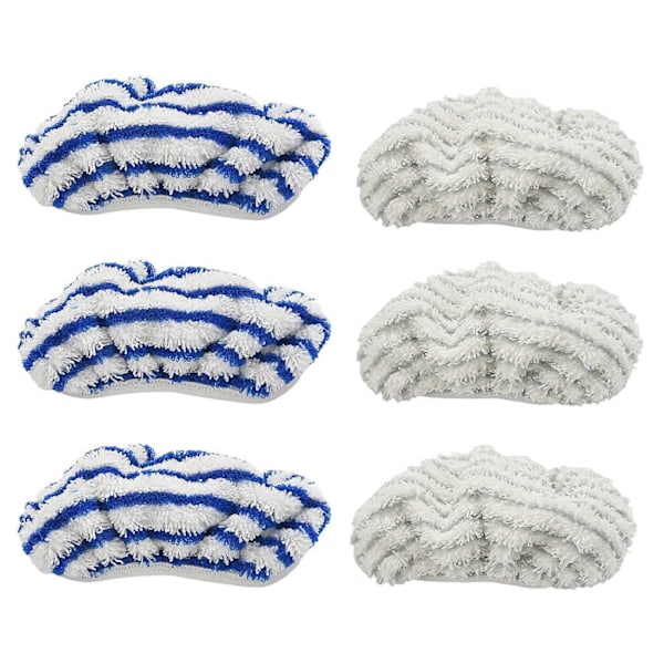 6 st Mikrofiberduk Pads Ersättning för Clean&Steam