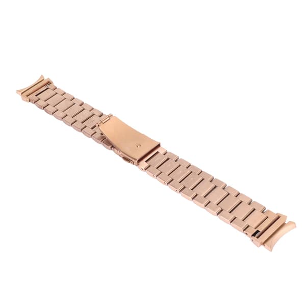 Klockarmband i rostfritt stål kompatibelt med Galaxy 4 Quick Release Solid Metal Watch Replacement Strap Rose Gold