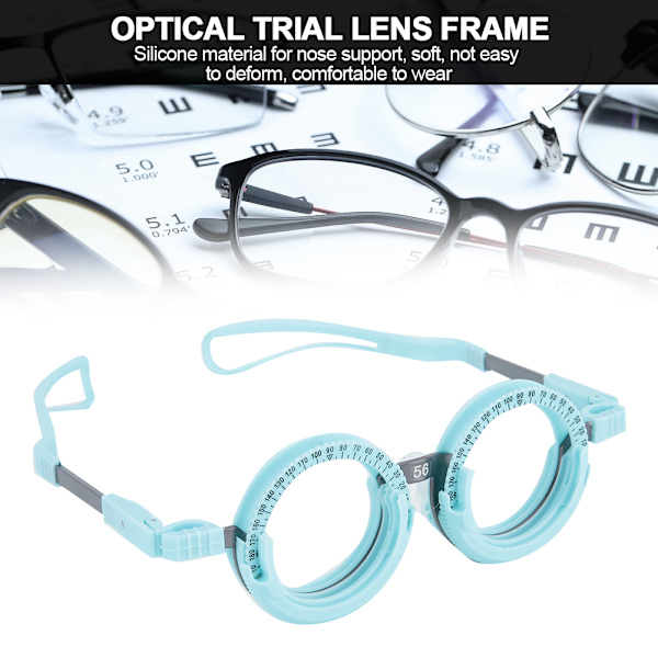 Professionel justerbar brilleoptometriramme Optisk testlinseramme Brilletilbehør PD:56mm/2,2 tommer