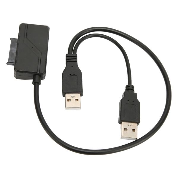 USB2.0 optisk drevkabel Ekstern USB til SATA 6 og 7 strømforsyning Bærbar Plug and Play 480 Mbps drevadapter