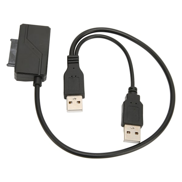 USB2.0 optisk stasjonskabel Ekstern USB til SATA 6 og 7 strømforsyning Bærbar Plug and Play 480 Mbps stasjonsadapter