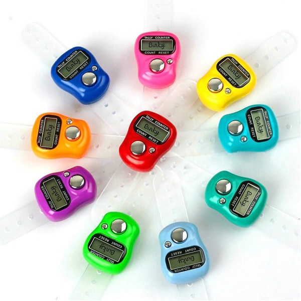 Set med 5 Mini LCD digitalräknare med digital display