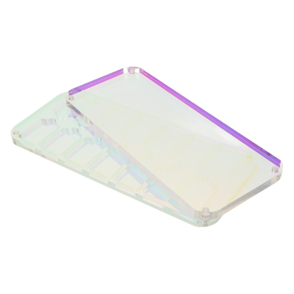Spilkortetui Transparent Akryl Spilopbevaringsboks med 14 rum til Switch til Lite Camo Kortboks