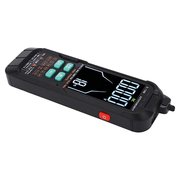 Digital multimeter, bärbar, stor bakgrundsbelyst skärm, 1000 mAh, strömspänningsmätare 0-1000 V