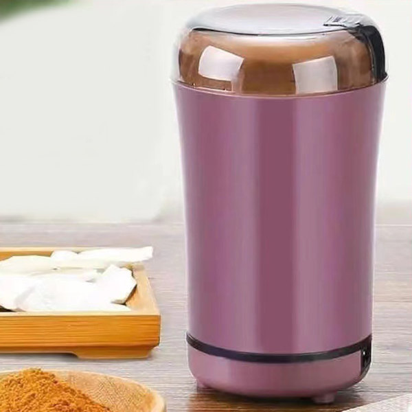 Elektrisk kaffekvern for urter og krydder, superfin kverning, lilla, EU-plugg, 220V