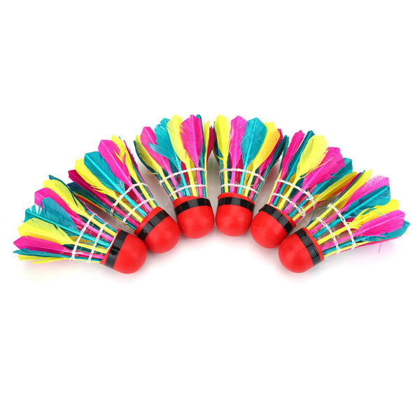 11 stk/parti Holdbare farverige badmintonbolde fjerbolde Sportstræningstilbehør