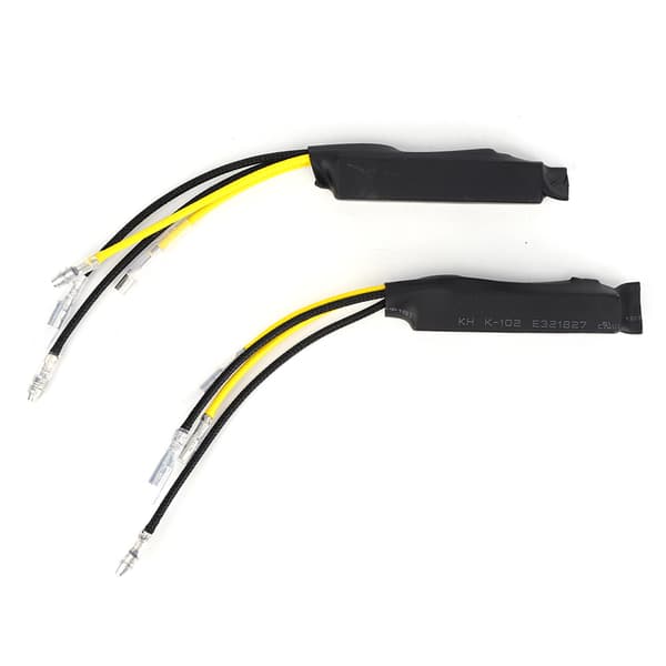 2 stk DC12V 21W LED Motstand Dekoder Feilfri Kansellerer Ensidig Ledning for Motorsykkel Blinklys
