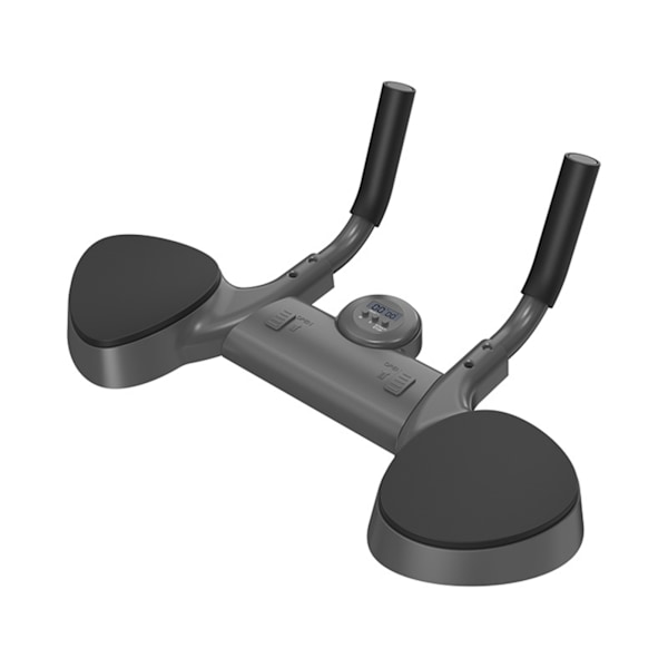 Plank træner multifunktionel justerbar timing intelligent tælling push up board med opbevaringspose til fitness sort