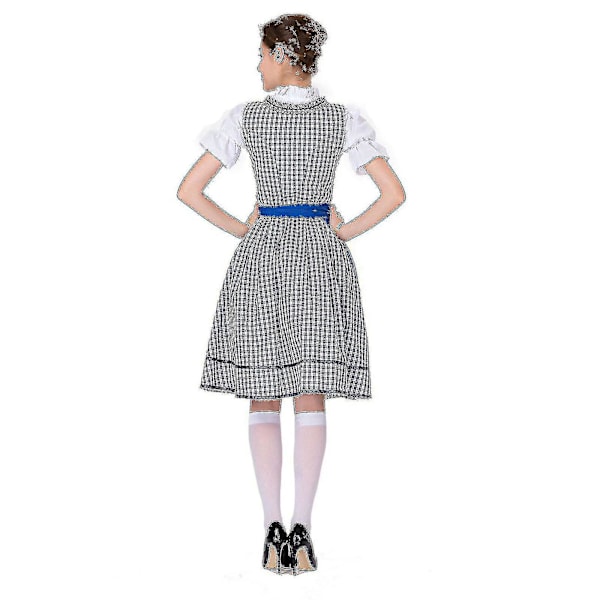 Kuuma naisten Oktoberfest-asu - saksalainen dirndl-mekko baijerilaisiin karnevaaleihin (hinta laskenut!) XL sininen