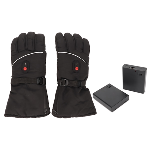 Electric Heated Gloves Black Three Levels Temperature Control Battery Powered Warm Heating Thermal Gloves for Outdoor