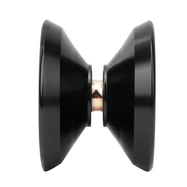 Alloy Yoyo Ball Konkurranse Yoyo Toy med 3stk Reserve Yoyo Strenger Hanske SettSvart