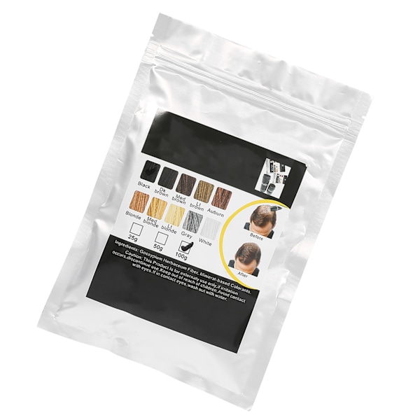 Hårbygningsfiber Hårfortykningsmiddel Hårtabsløsning Concealer Fyldigere tættere hår tilbage