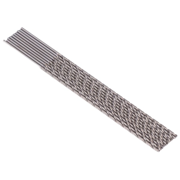 10 stk ekstra lange spiralbor Forlenget HSS rett rund skaft prosesseringsverktøy 2,5x200 mm