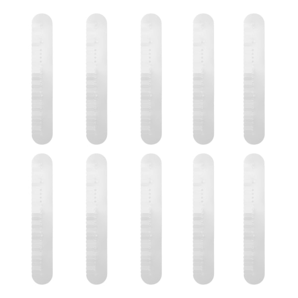 10 stk Heat Shield Guard Lang Strip Multiple Hul Spacer Shield Varmeisoleringsværktøj til hårforlængelsebinding