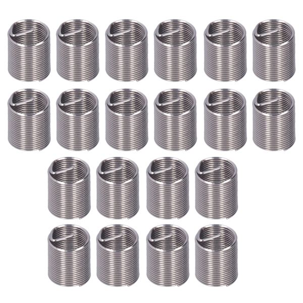 20 stk trådgevindindsats M12 x 1 gevind reparation Reducer møtrik Spiral Circle Extension Tool2D