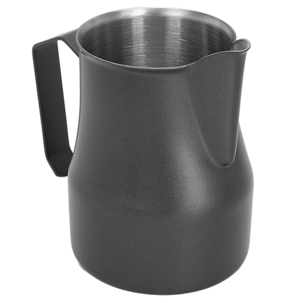 Mjölkskummare i rostfritt stål 304, 450 ml, svart