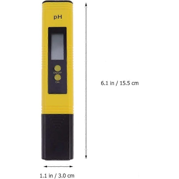 PH Tester Digital Bærbar PH Måler Pen Akvarium Vandkvalitetsdetektor LCD Digital Display PH Måler