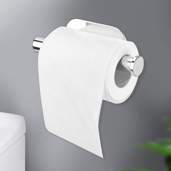 Moderne slagfri rullepapirholder i rustfrit stål til badeværelset (433045 blank overflade)