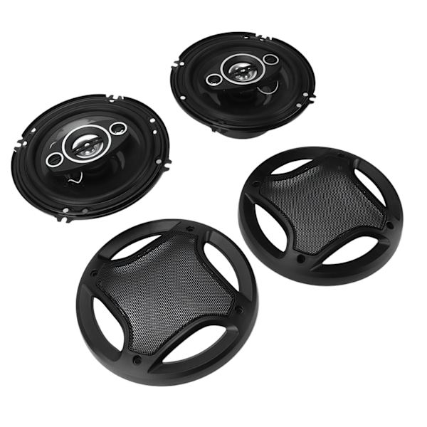2 st 16,51 cm/6,5 tum bilkoaxialhögtalare 90 dB 500 W fullfrekvens universell för ljudsystem