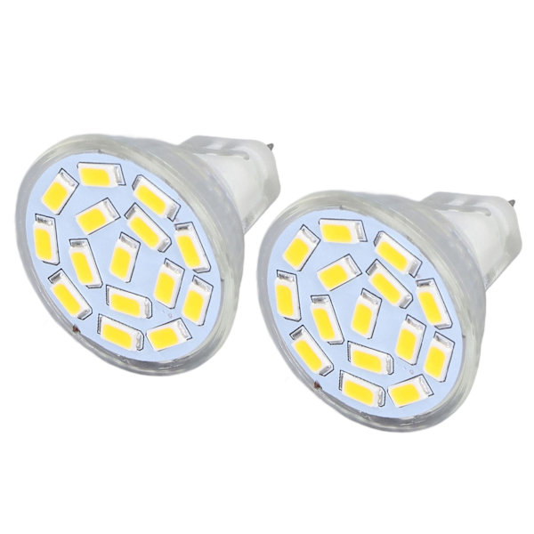 2st glödlampa LED MR11 12V 3W Keramisk bas Ultraviolett fri synskyddslampa för sovrum Vardagsrum Vitt ljus 6000K