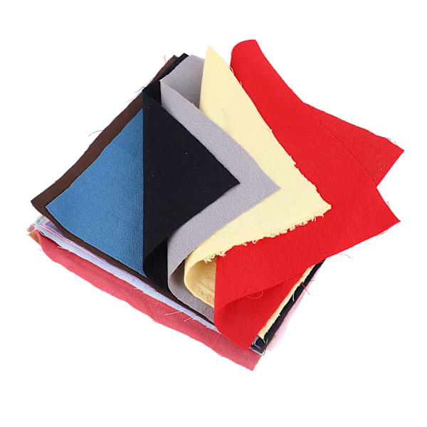 17 stk bomull quilting stoff ren farge 7,9 tommer mykt pustende patchwork stoff for håndverk DIY reparasjon