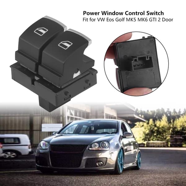 Bil Power Window Control Switch for Eos Golf MK5 MK6 GTI 2-dørs 5K3 959 857