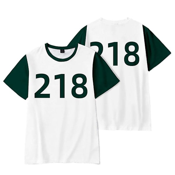Squid Game Set med kortärmad T-shirt - storlek 212 S